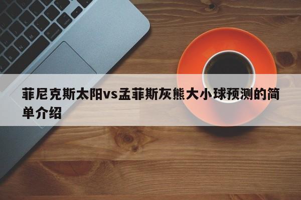 菲尼克斯太阳vs孟菲斯灰熊大小球预测的简单介绍